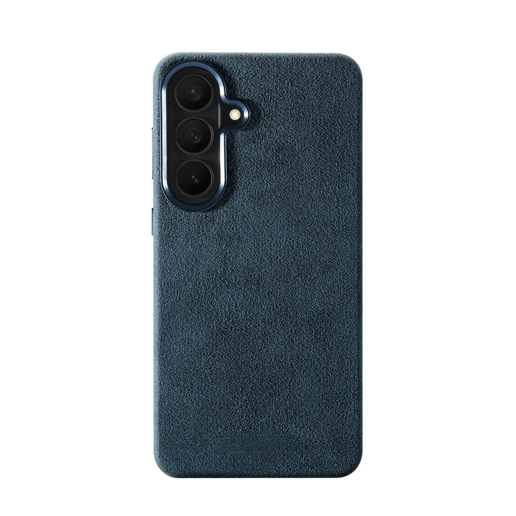 Samsung Galaxy S26 Plus - Coque en Alcantara - Bleu océan