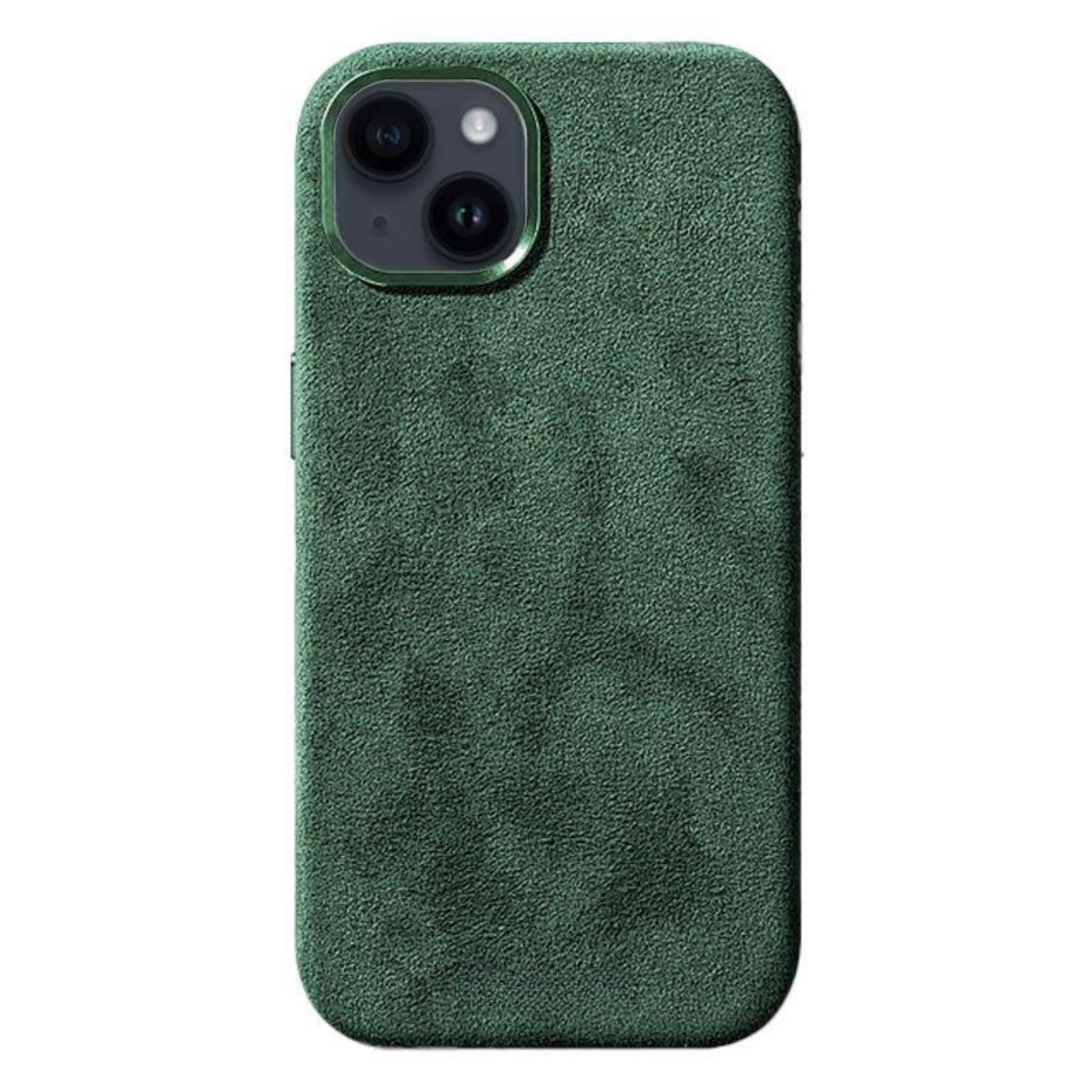 iPhone 13 - Coque en Alcantara - Vert nuit