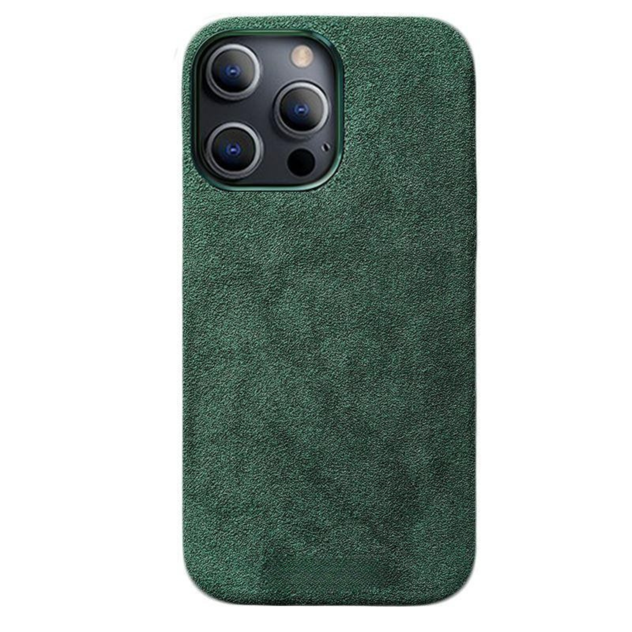 iPhone 13 Pro - Coque en Alcantara - Vert nuit