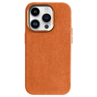 iPhone 13 Pro Max - Coque en Alcantara - Orange