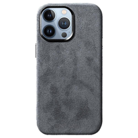 iPhone 13 Pro Max - Coque en Alcantara - Gris Nardo