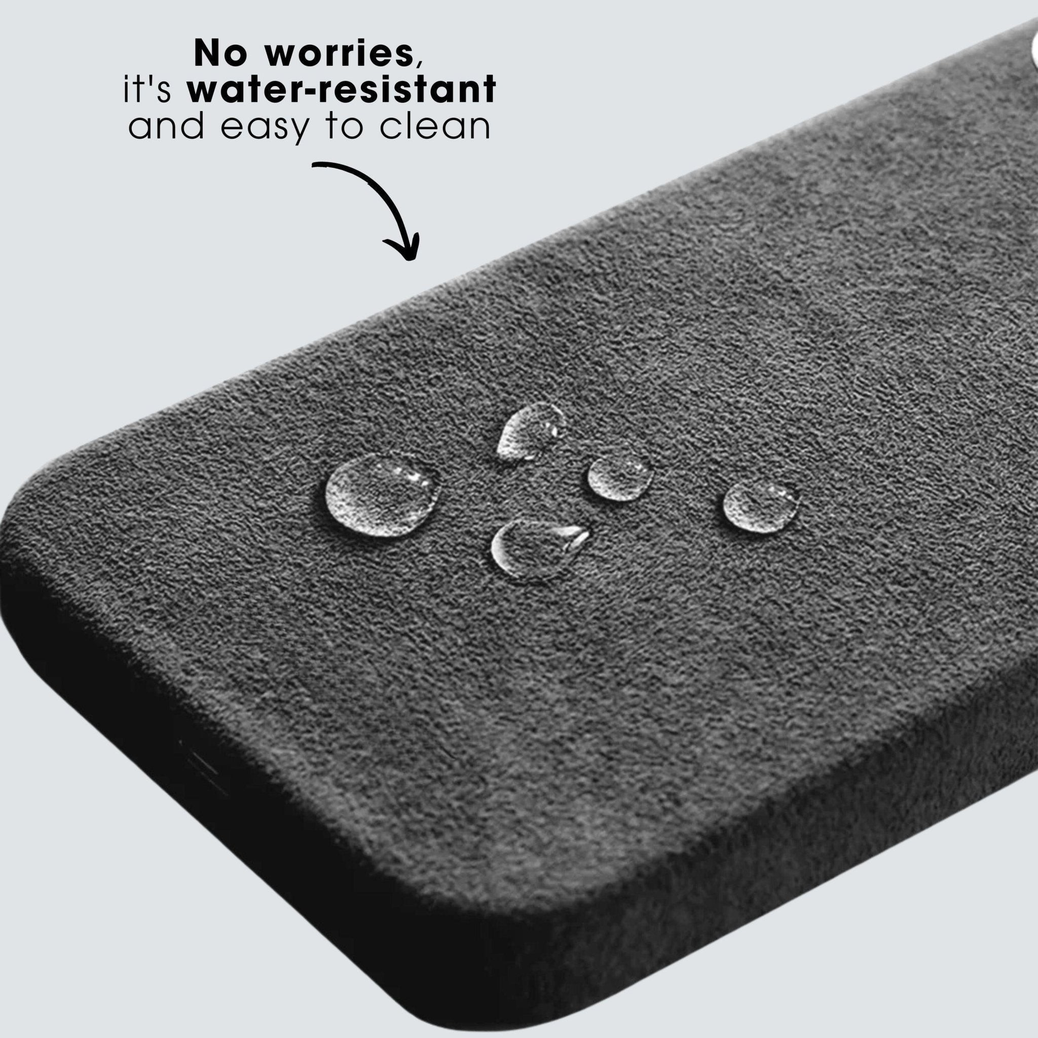 iPhone 14 Plus - Coque en Alcantara - Gris Sidéral