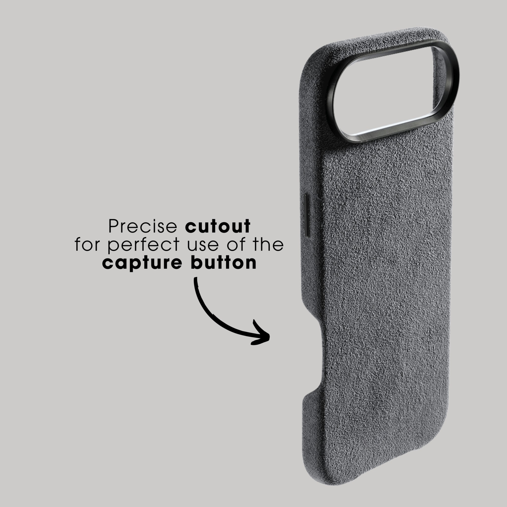 iPhone 17 Air - Coque Alcantara - Gris Nardo