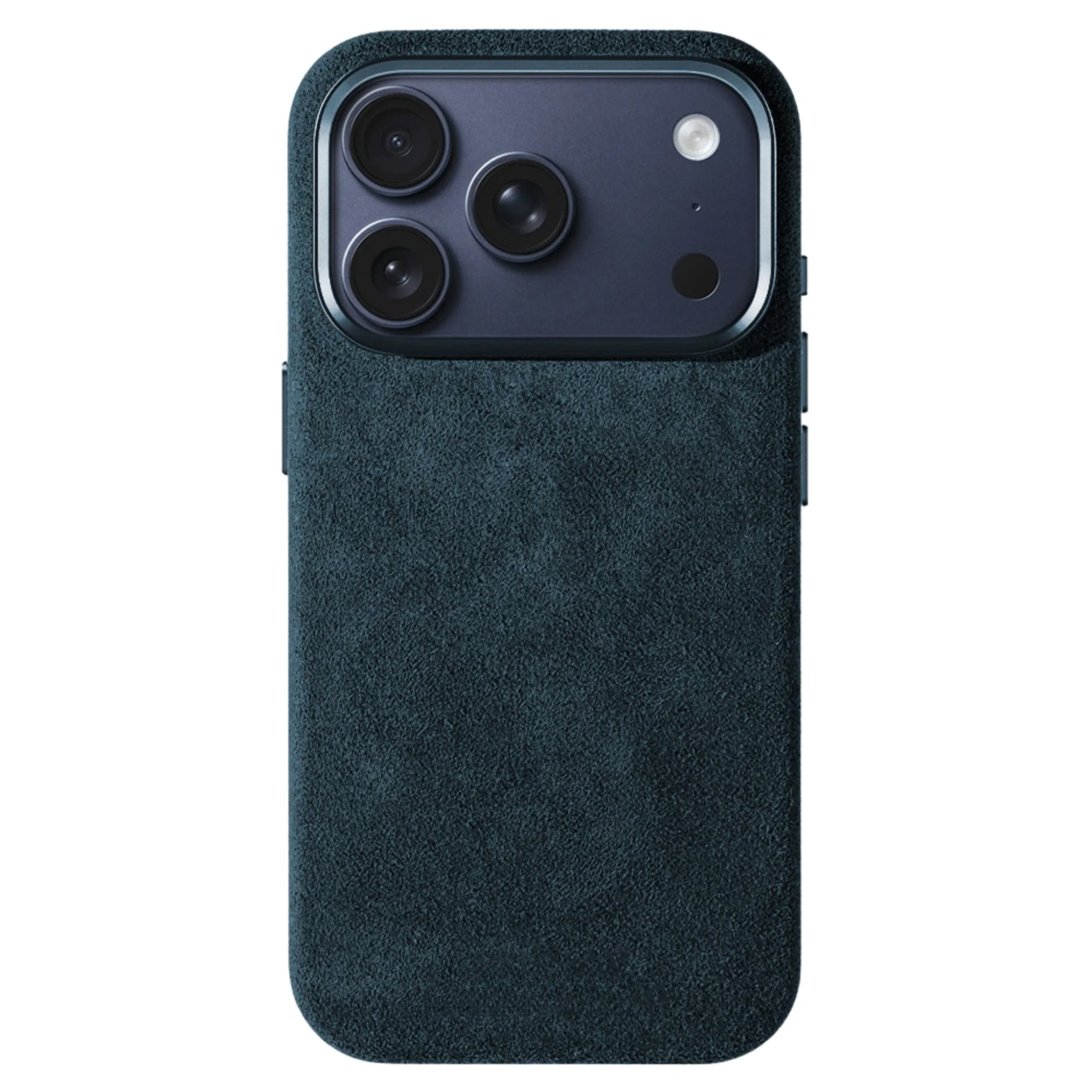 iPhone 17 Pro Max - Coque en Alcantara - Bleu marine