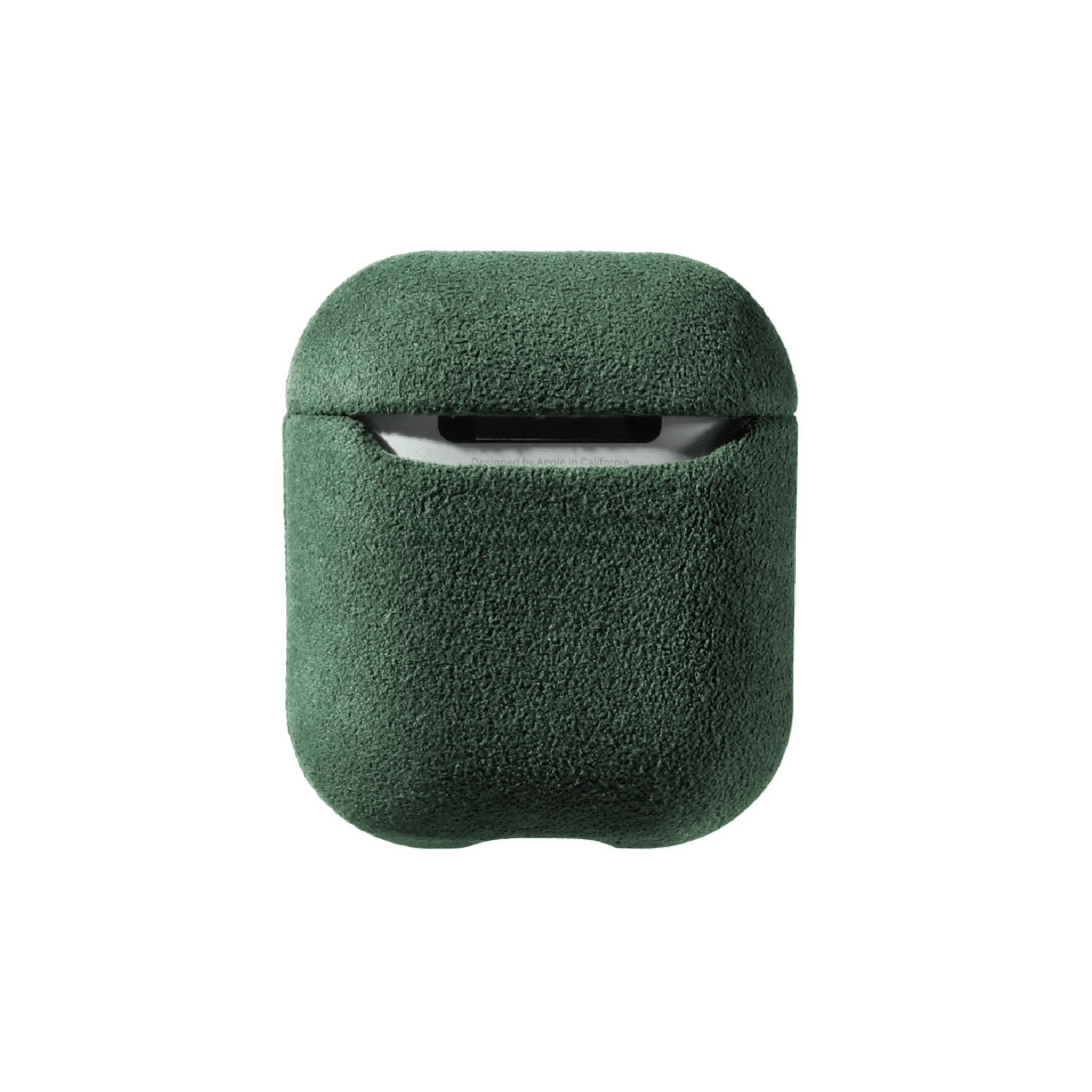 Coque en Alcantara pour AirPods 1re/2e génération - Vert nuit