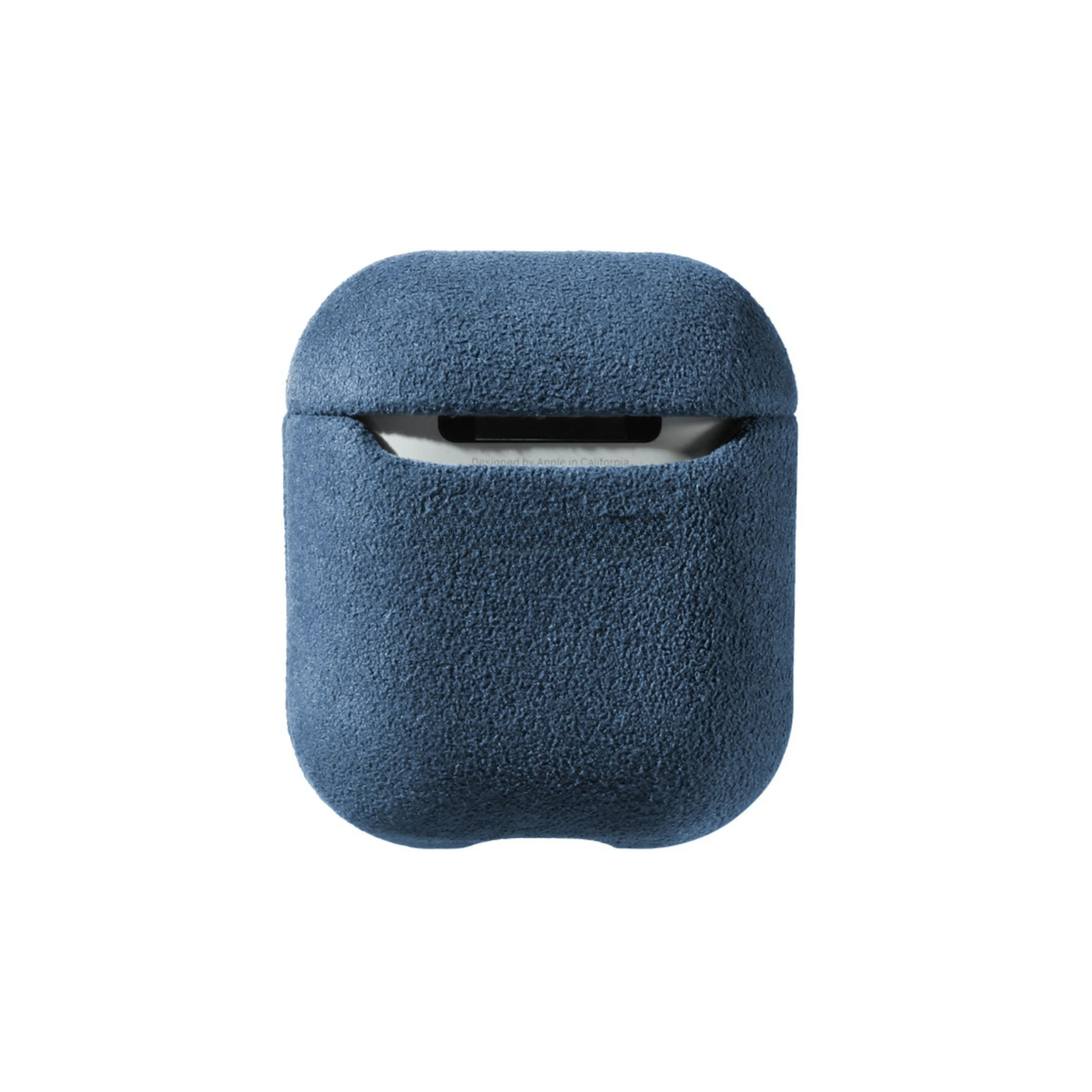 Coque AirPods 1/2ᵉ génération en Alcantara - Bleu océan