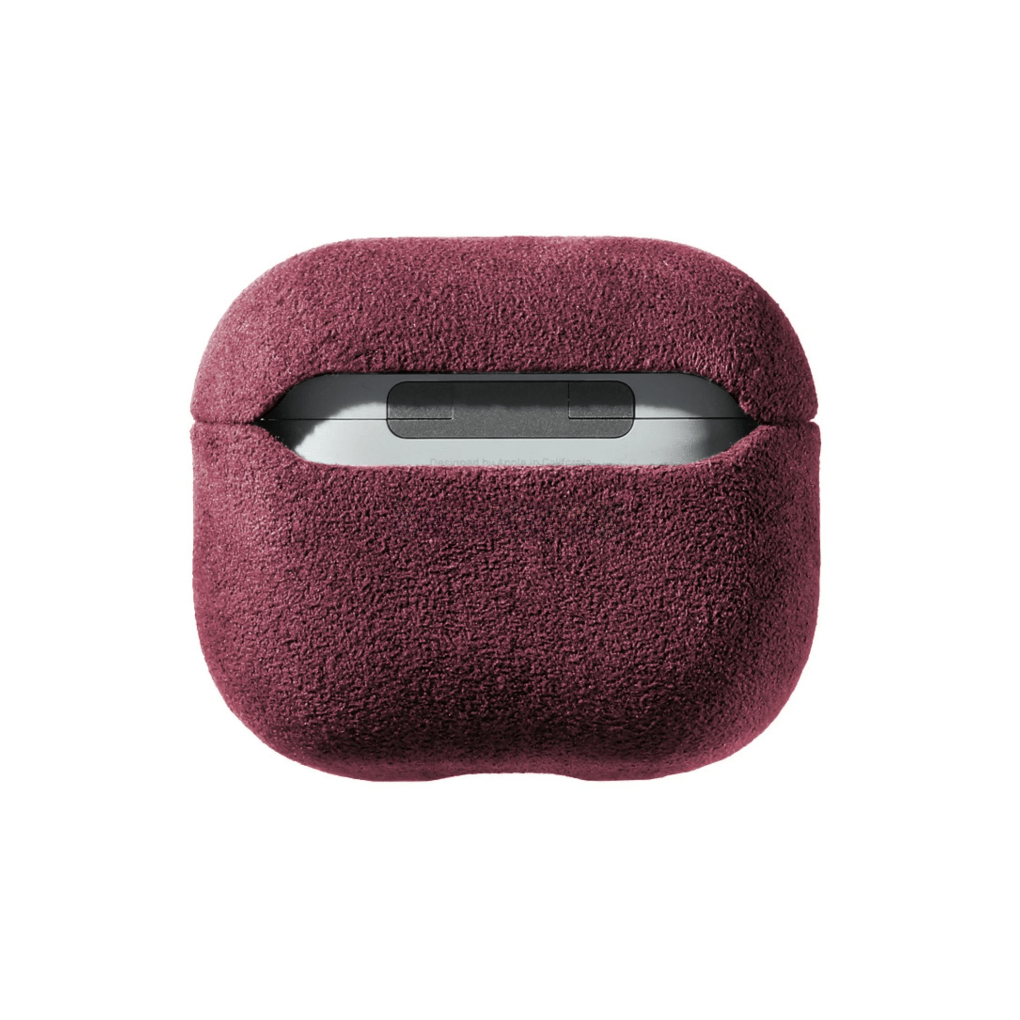 Coque en Alcantara pour AirPods (3e génération) - Rouge bordeaux