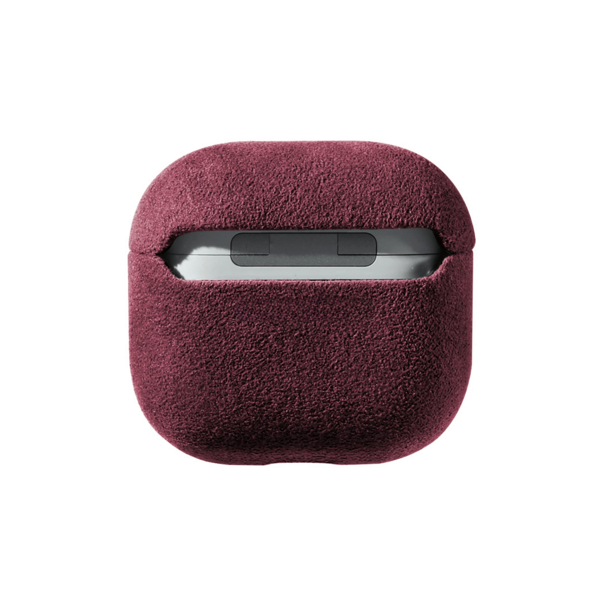 Coque en Alcantara pour AirPods (4e génération) - Rouge bordeaux