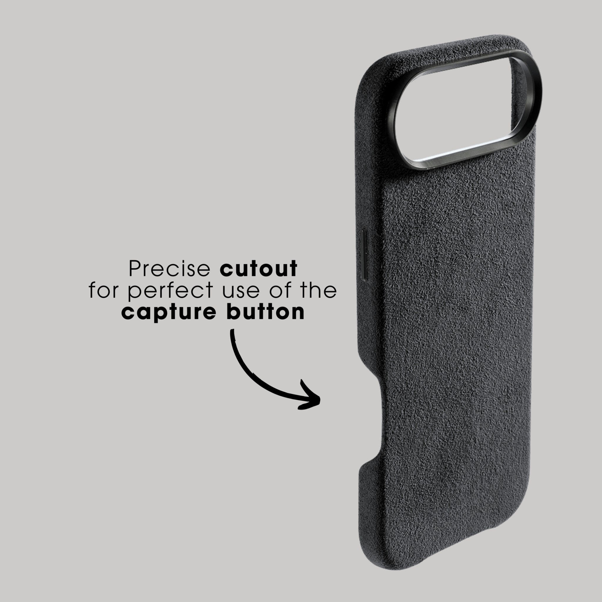 iPhone 17 Air - Coque Alcantara - Gris sidéral