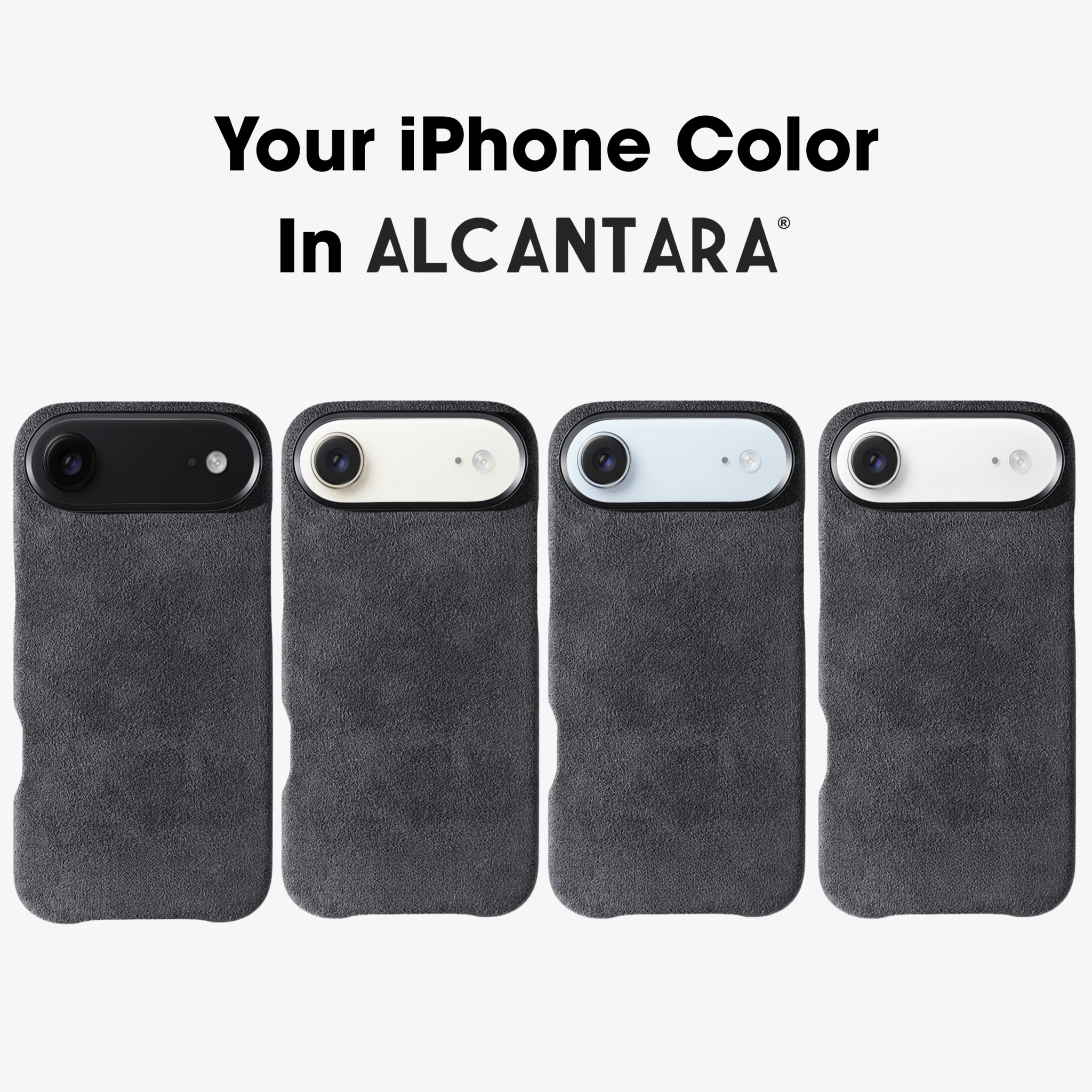 iPhone 17 Air - Coque Alcantara - Gris sidéral