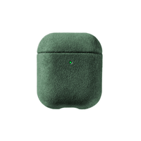 Coque en Alcantara pour AirPods 1re/2e génération - Vert nuit