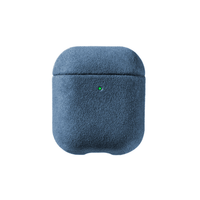 Coque AirPods 1/2ᵉ génération en Alcantara - Bleu océan