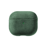 Coque AirPods (3ᵉ génération) en Alcantara - Vert nuit