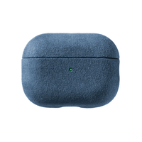 Coque en Alcantara pour AirPods Pro (3e génération) - Bleu océan