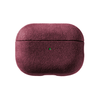 AirPods Pro (3ᵉ génération) Coque en Alcantara - Rouge bordeaux