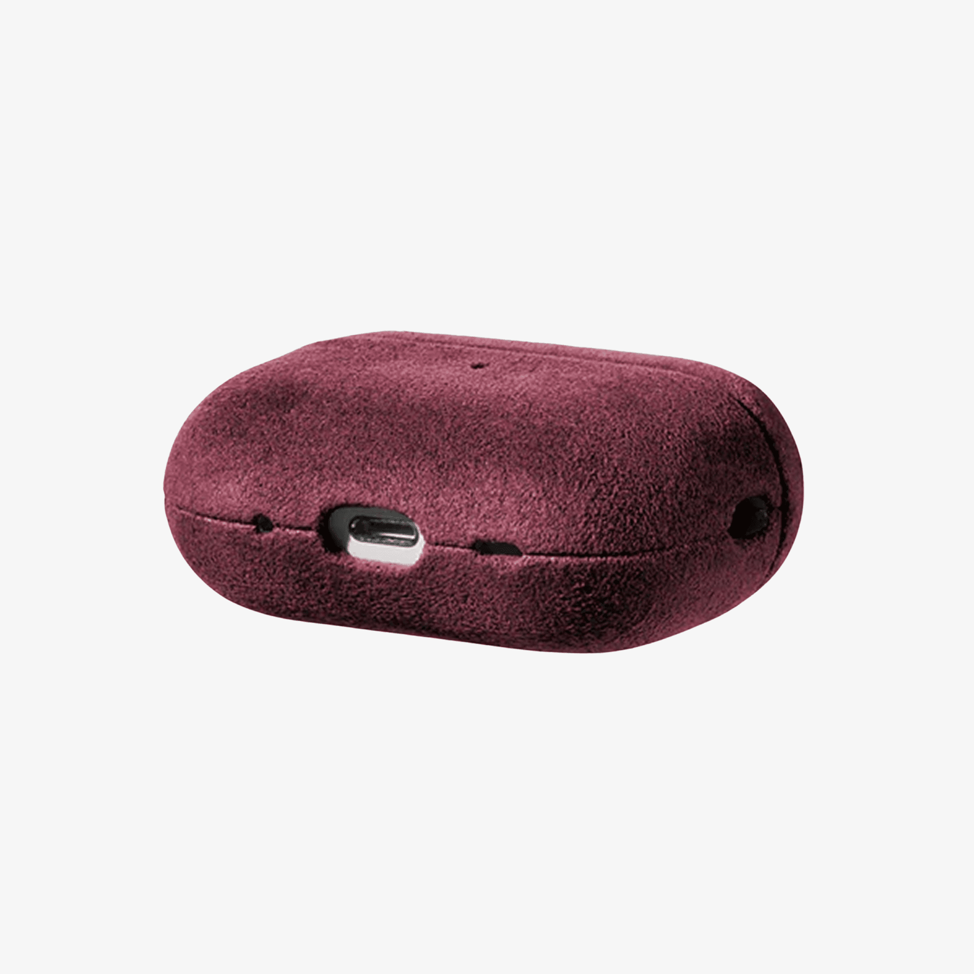 Coque en Alcantara pour AirPods Pro (2e génération) - Rouge bordeaux