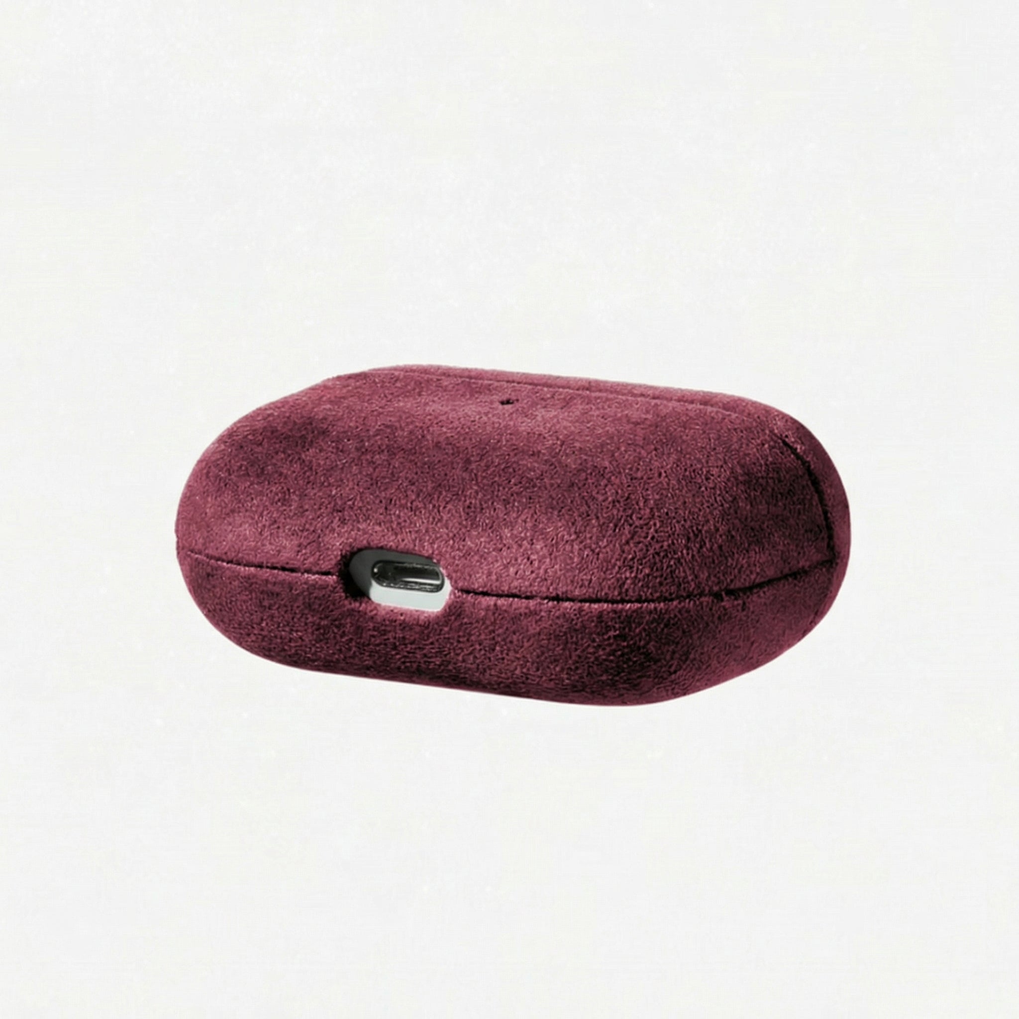 Coque AirPods Pro en Alcantara - Rouge bordeaux