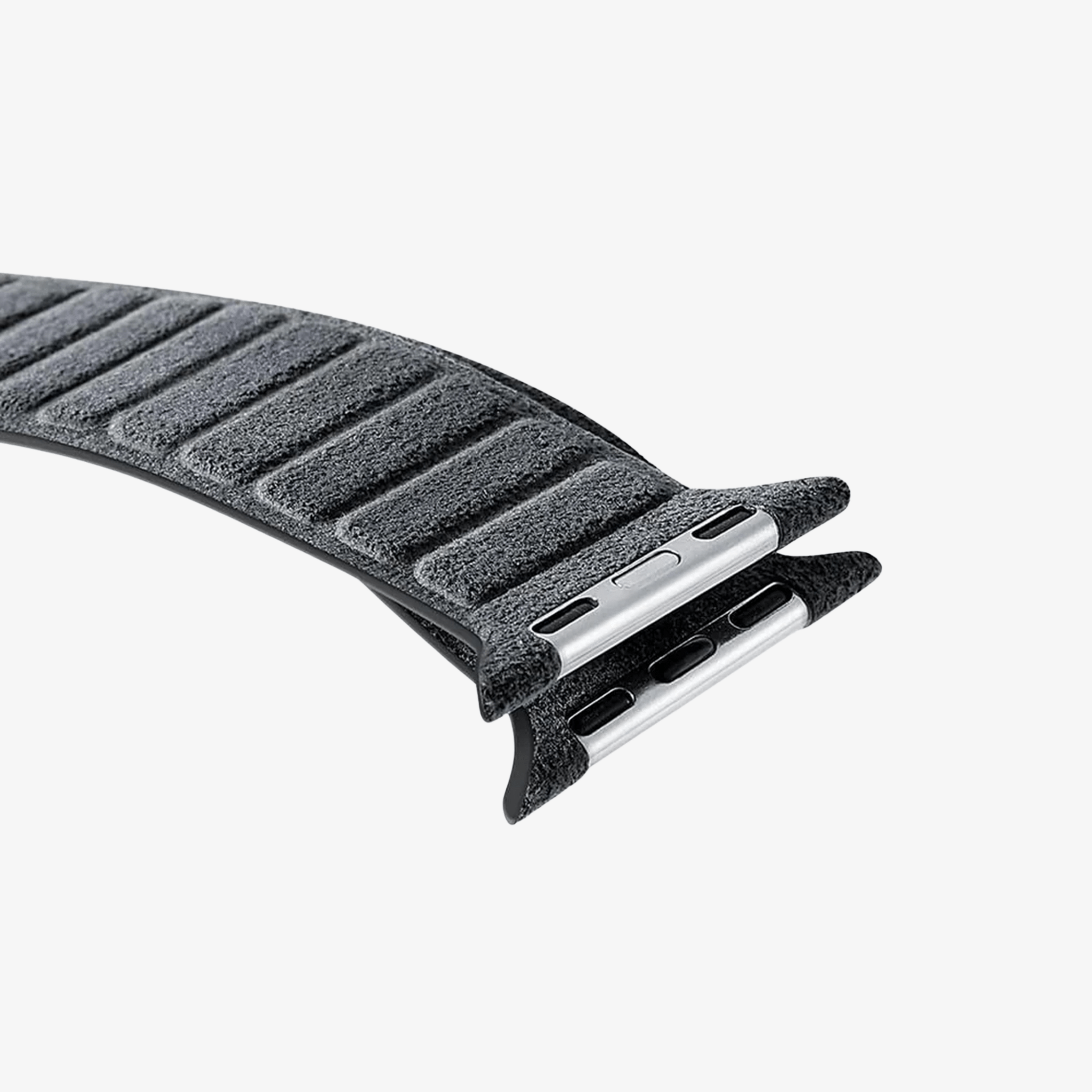 Bracelet Apple Watch en Alcantara - Gris sidéral - 42/44/45/46 mm & Ultra (49 mm)