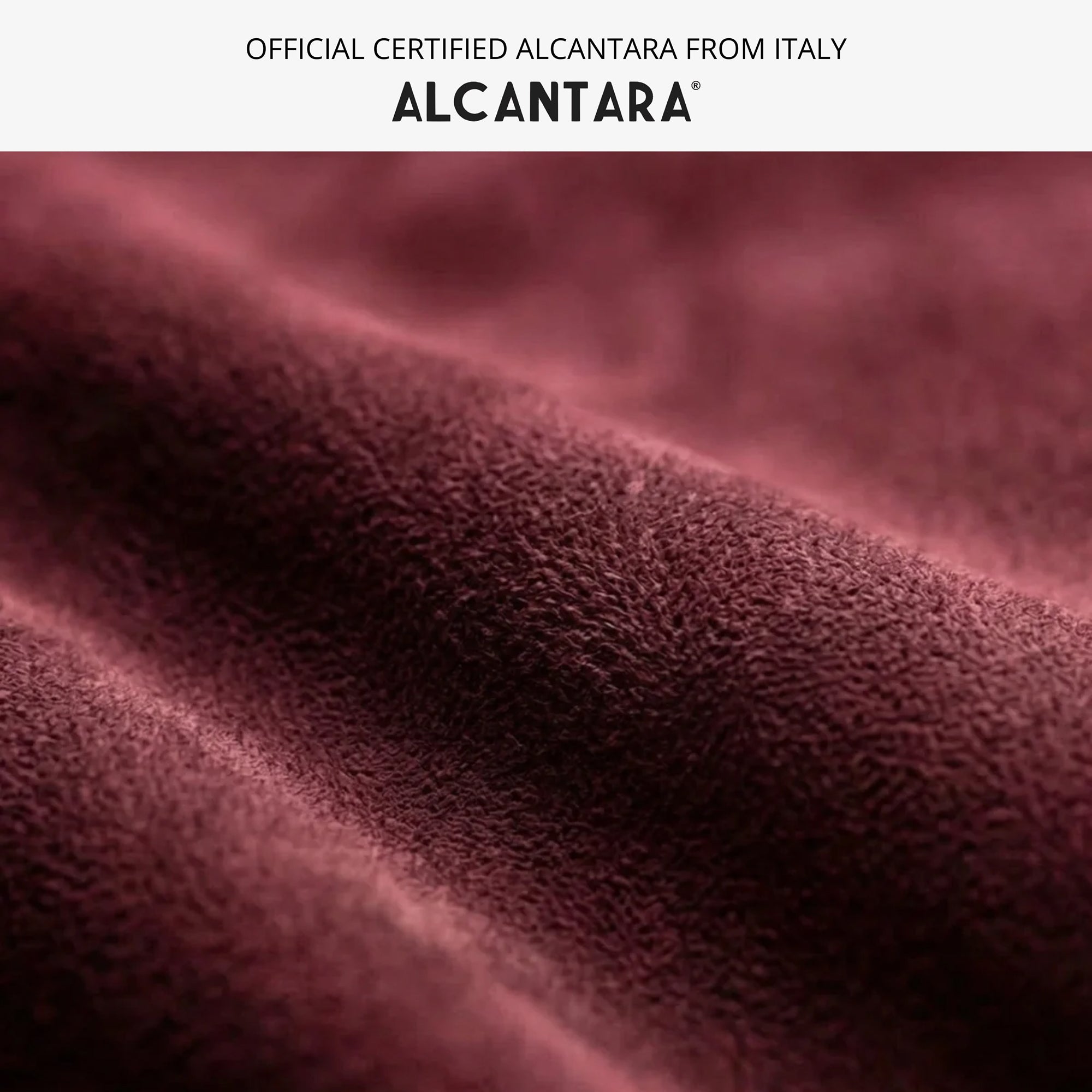 Bracelet Apple Watch en Alcantara avec boucle - Rouge bordeaux - 42/44/45/46 mm & Ultra (49 mm)