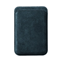 Portefeuille MagSafe en Alcantara - Bleu Marine