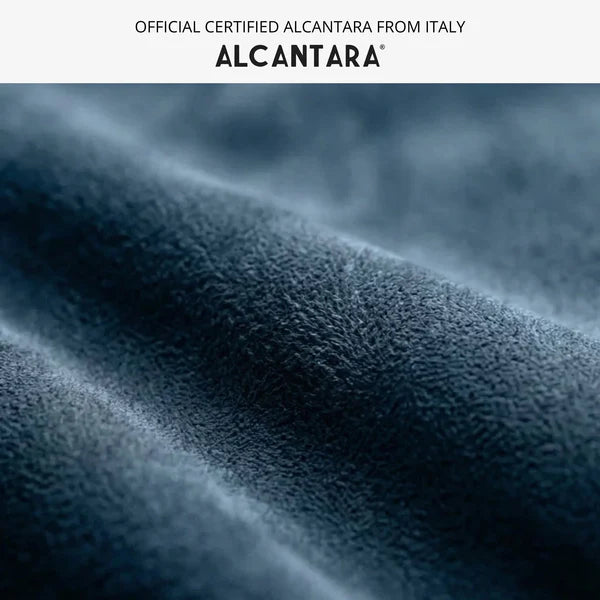 Portefeuille MagSafe en Alcantara - Bleu océan