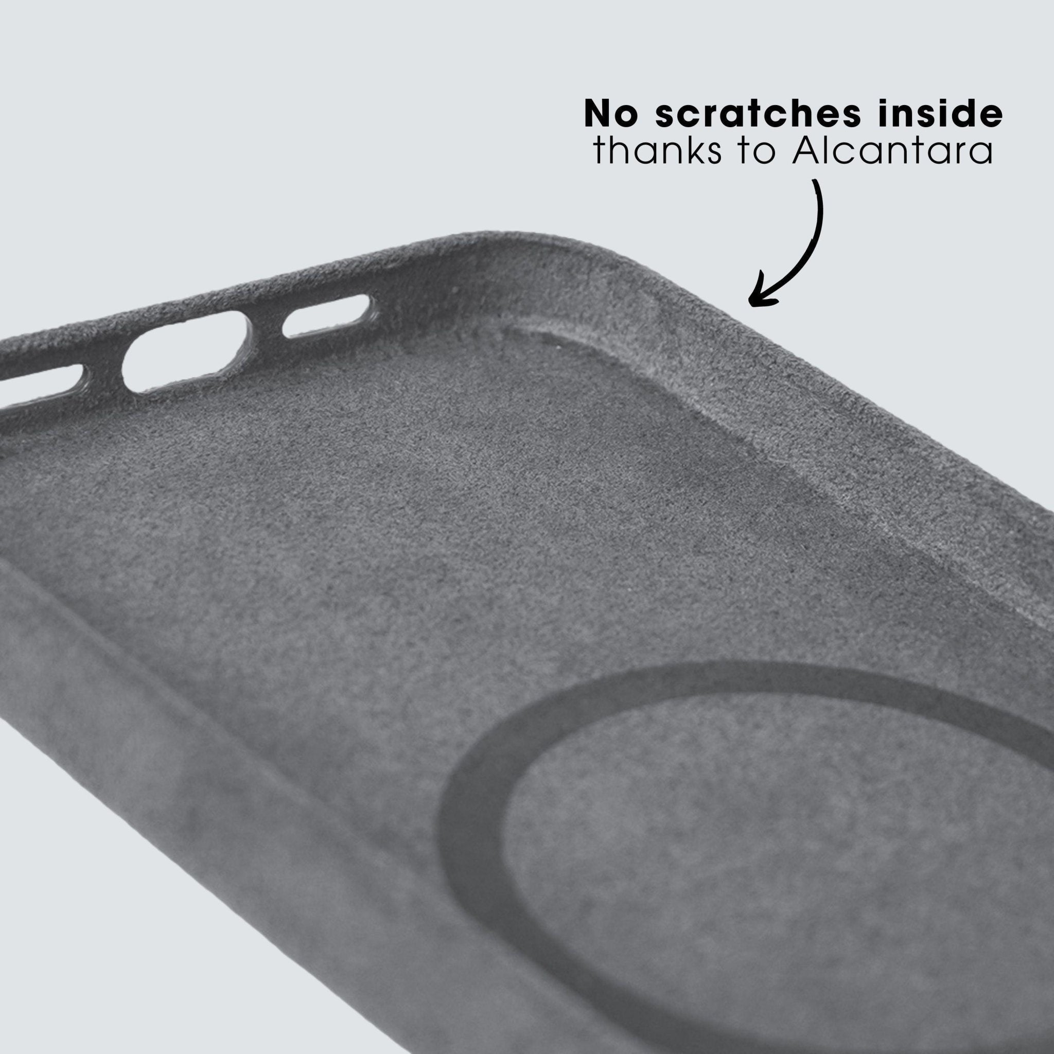 iPhone 14 Pro Max - Coque Alcantara - Gris Nardo