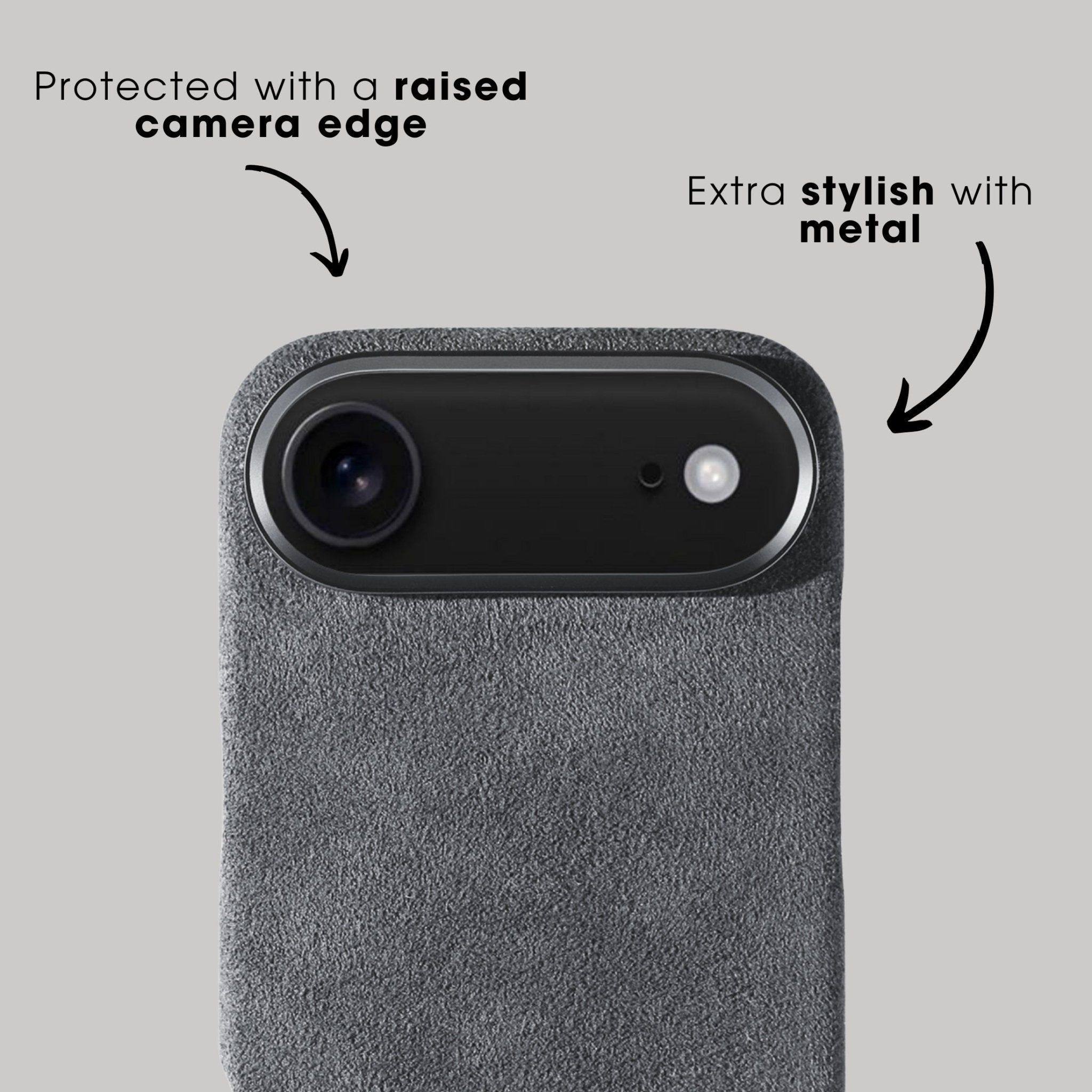 iPhone 17 Air - Coque Alcantara - Gris Nardo