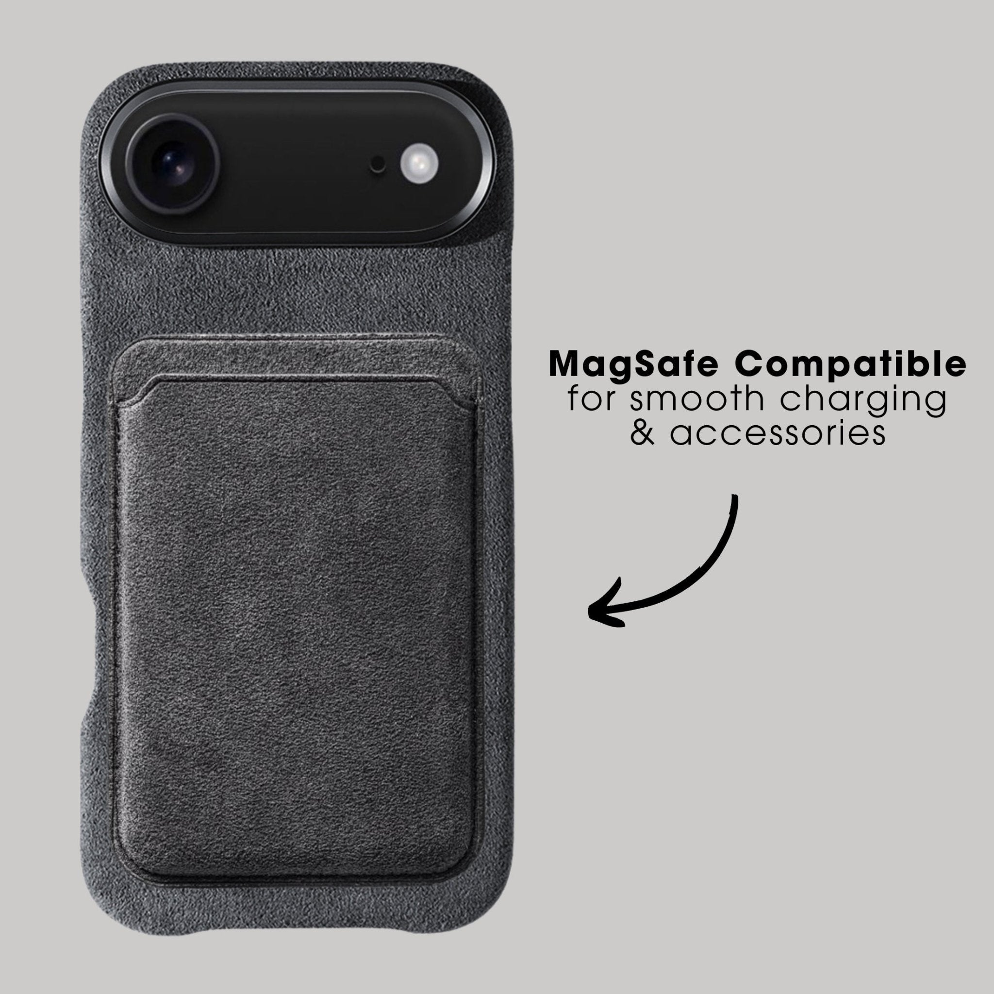 iPhone 17 Air - Coque Alcantara - Gris sidéral