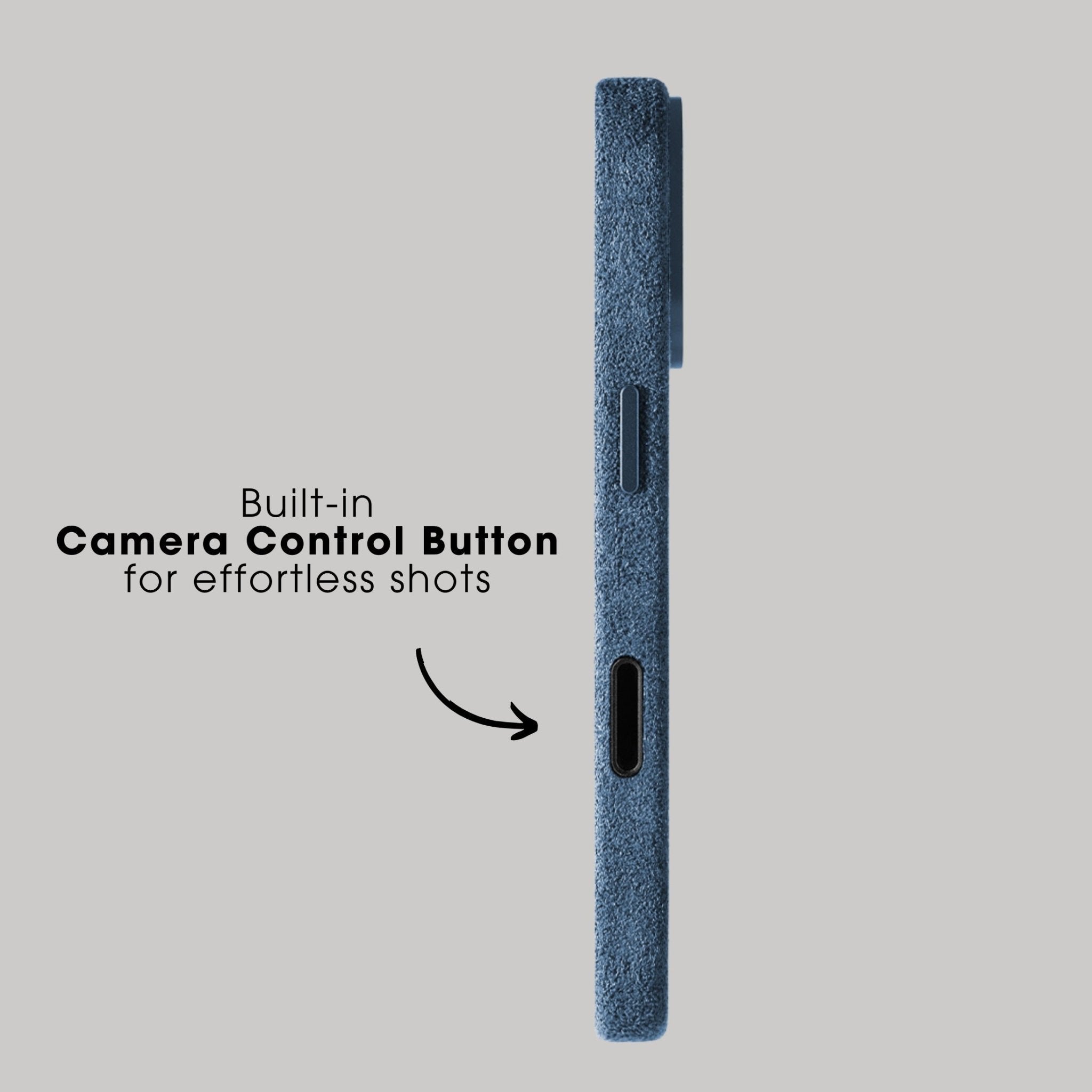 iPhone 17 - Coque Alcantara - Bleu Océan